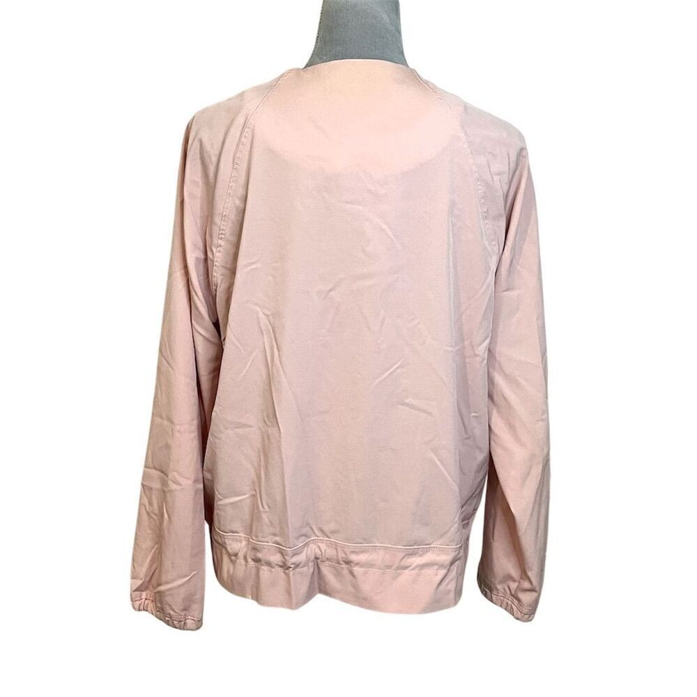 Banana Republic Women's Pink Bomber Jacket M Mid-Length Lightweight Adjustable - Picture 3 of 10